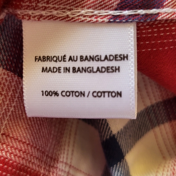 Mountain Ridge Red Plaid Button-Down Shirt, Size 4XL - Picture 4 of 4